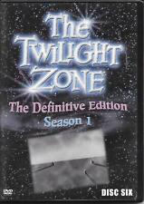 THE TWILIGHT ZONE-SEASON 1-DISC SIX-REPLACEMENT DVD+CASE+INSERT-FAST SHIP WW