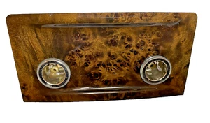04-07 BMW E60 E61 5 SERIES REAR CENTER CONSOLE 12V OUTLET COVER PANEL OEM Wood - Picture 1 of 2