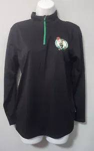 BOSTON CELTICS NBA PULLOVER 1/4 ZIP SHIRT JACKET BOYS XL (18-20) BLACK - Picture 1 of 9