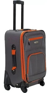 Rockland Journey Softside Upright Luggage- Charcoal (F32CHARCOAL0 - Picture 1 of 2