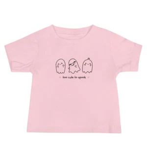 'too cute too spook' Baby Jersey Short Sleeve Tee - Picture 1 of 3