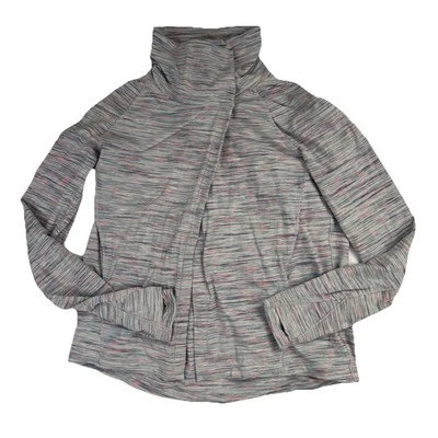 Ivivva by Lululemon Girl’s Open Front High Neck Cardigan Wrap Space Dye Size 10 - Image 1 of 4