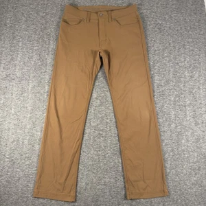 prAna Pants Mens 32 Brown Slim Fit Five Pocket Casual Outdoor Breathable Travel - Picture 1 of 11