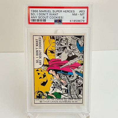 1966 Marvel Super Heroes #63 PSA 8 NM-MT, "So, I Don’t Want Any Scout Cookies!" - Image 1 of 2