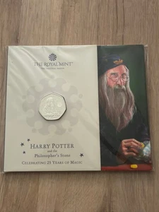 2023 Albus Dumbledore Harry Potter 50p Fifty Pence Coin BU Pack BU5 - Picture 1 of 3