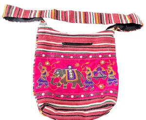HANDGEMACHTE LUSTIGE ELEFANTEN TASCHE mit Verzierungen nie benutzt - Bild 1 von 3
