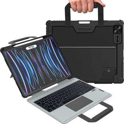 iPad Air 13 inch (M2/M3) Case Keyboard with Carry Handle, iPad Pro 12.9 Case ... - Image 1 of 4