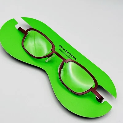 Anteojos Theo para mujer y hombre ovalados rojo oscuro Switch 191 diseño Bélgica NUEVO Foto 1 de 4