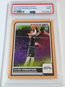 2023 Haunted Hoops Victor Wembanyama Rookie #108 ORANGE Edition RC - PSA 9 - Picture 1 of 2