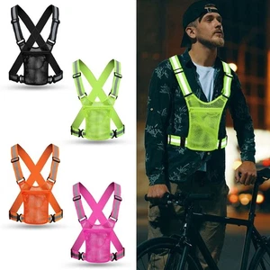 Lattice Reflective Straps Highlight Reflective Vest Warning Clothing Unisex - Picture 1 of 10