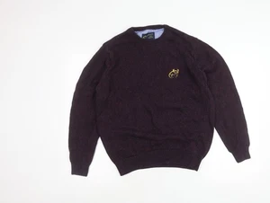 Munster Rugby Men's Blue Cotton Crew Neck Pullover Jumper M - Picture 1 of 12