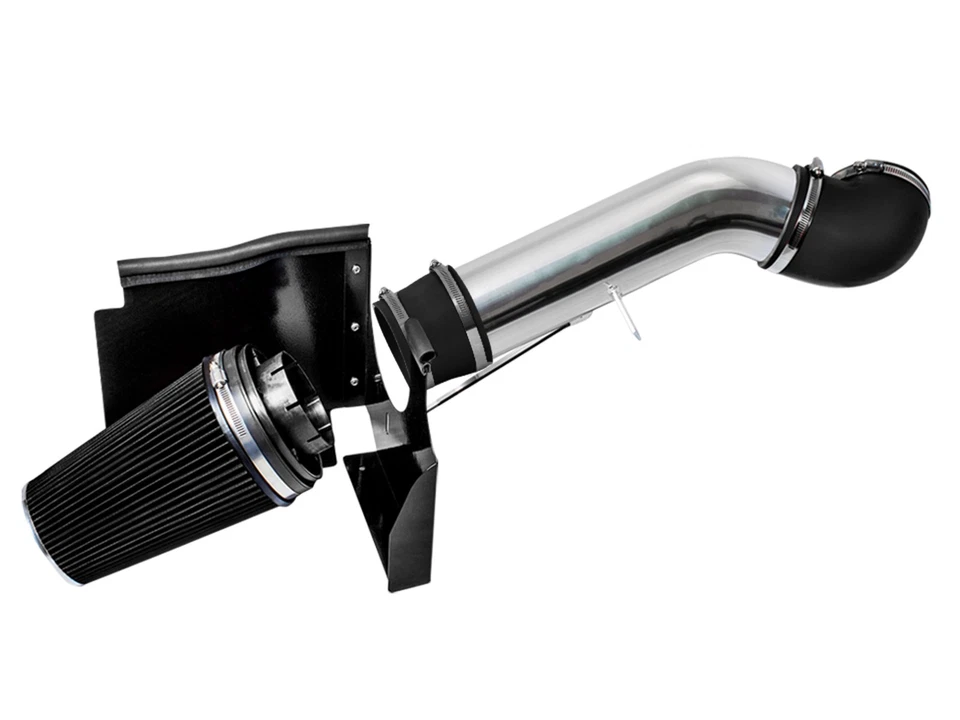 BCP BLACK 99-07 Silverado 1500 1500HD V8 Cold Air Intake Kit + Heat Shield - Image 1 of 4