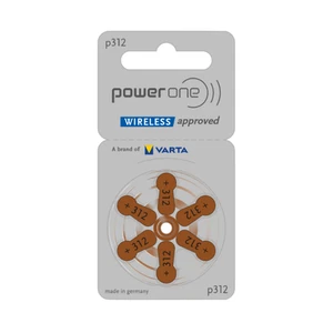 300 batterie per apparecchi acustici Power One P312 marrone PR41 (blister da 50 x 6) - Foto 1 di 3