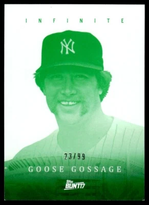 2017 Topps Bunt Infinite Green Goose Gossage 23/99 New York Yankees #I-GG - Image 1 of 2