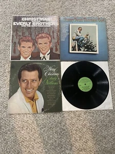 Lot of Four Vintage Christmas Oldies Vinyl Records Holiday Lps Xmas Vinyl Albums - Picture 1 of 2