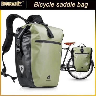 Rhinowalk Bicicleta Alforja Bolsa Lateral 100% Totalmente Impermeable 27L Accesorios Bicicleta Foto 1 de 4