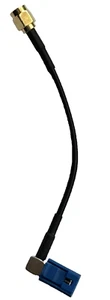 RG316 Coaxial Cable Fakra Z Socket To SMA Plug 10cm Coax Extension Cable - Picture 1 of 12
