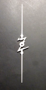 vintage ZENITH ESFERA BLANCA "Z": 4 y 1/4"" de largo - Imagen 1 de 1