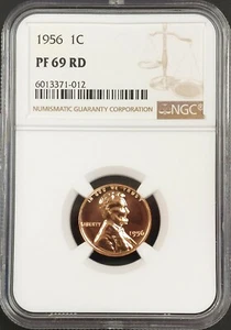 1956 Proof Lincoln Cent certified PF 69 RD by NGC! - Picture 1 of 4