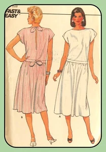 VESTIDO Pullover Misses Patrón Cintura Baja Abertura Trasera Butterick 6440 De Colección Años 60 - Imagen 1 de 4