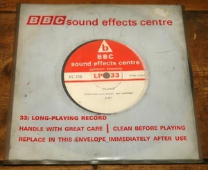 TRAFFIC BBC TELEVISION SOUND EFFECTS CENTRE LIBRARY VINYL 3-TRACK 7" EC 17D - Picture 1 of 4