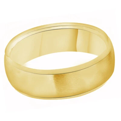 Anel masculino de noivado e aliança de casamento folheado a ouro amarelo 18K - Imagem 1 de 4
