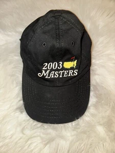 Vintage Masters 2007 Golf Hat Augusta National Adjustable Baseball Cap Black Y2K - Picture 1 of 8
