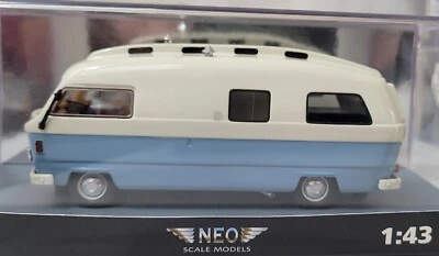 NEO SCALE MODELS 1/43 MERCEDES BENZ L 206D Orion II Camper NEO45627 Blue/White - Image 1 of 4