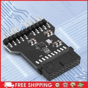 USB 3.0 19PIN To USB 2.0 9PIN Front Panel Socket Adapter Card 1 To 2 Extension - Afbeelding 1 van 10