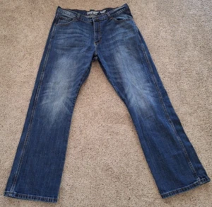 Herren Wrangler Retro Relaxed Boot Denim Blau Jeans 34x31(36x32) Cowboy Western - Bild 1 von 8