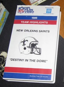 1986 New Orleans Saints Team Highlights "Destiny in the Dome" - Picture 1 of 1