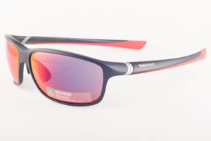 Tag Heuer 27 Degree 6021 Matte Black / Red Mirrored Sunglasses TH6021 702 62mm - Picture 1 of 3
