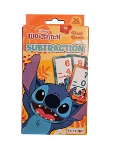 Disney Lilo & Stitch Flash Cards - 36 Cards - New - Subtraction - Picture 1 of 1