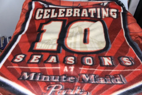 Houston Astros 10 years at minute maid park throw blanket 69x39 Cover