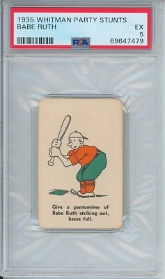 1935 Whitman Party Stunts Babe Ruth HOF Yankees - Image 1 of 2