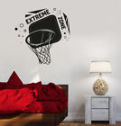 Vinyl Decal Basketball Hoop Boys Room Sports Decor Wall Stickers (Ig3475)
