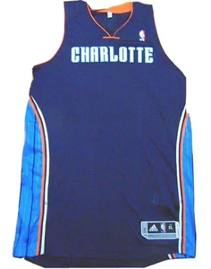 ADIDAS NBA REVOLUTION 30 CHARLOTTE BOBCATS BLUE AUTHENTIC BLANK JERSEY XL+2 - Picture 1 of 3