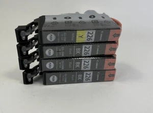 Genuine Canon CLI-226 -3 Black and 1 Yellow -Ink Cartridges - Sealed 226bk 226Y - Picture 1 of 3