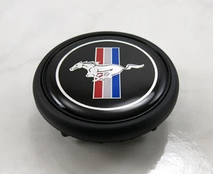 Nardi Steering Wheel Horn Button - Type A - Black with Ford Mustang Logo - Picture 1 of 3