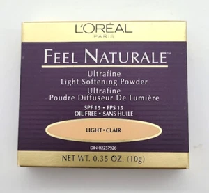 L'oreal Feel Naturale Ultrafine Light Softening Powder Compact New in Box .35 oz - Picture 1 of 5