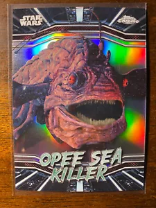 2024 Topps Chrome Star Wars Hyperspace Opee Sea Killer #BF-9 inserto pesce più grande - Foto 1 di 2