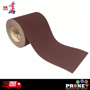 Sandpaper Roll 115mm x 10mts - PRONET Aluminium Oxide Sanding Rolls - P40-P320 - Picture 1 of 13