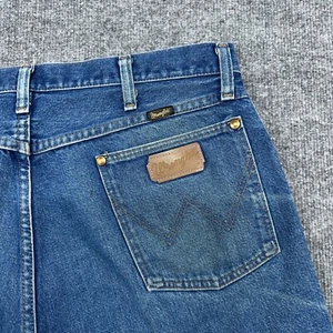Vintage Wrangler Jeans Men 36x36 Cowboy Cut 13MWZ Made In USA Western Distressed - Picture 1 of 9