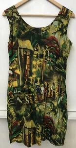 Jams World Lil' People Tank Dress Girls Green Bali Watercolor Sleeveless XL - Picture 1 of 5