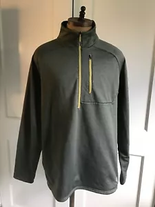 Maglione LL Bean 1/2 zip uomo XL alto grigio leggermente aderente pile montagna - Foto 1 di 7