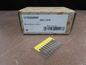 Terminales de cableado Weidmuller 20 piezas pieza de conexión ZQV 1.5/10 / 1776200000 - Imagen 1 de 1