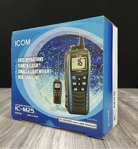 ICOM IC-M25 21 Handheld VHF Radio, Blue Trim - Zdjęcie 1 z 7