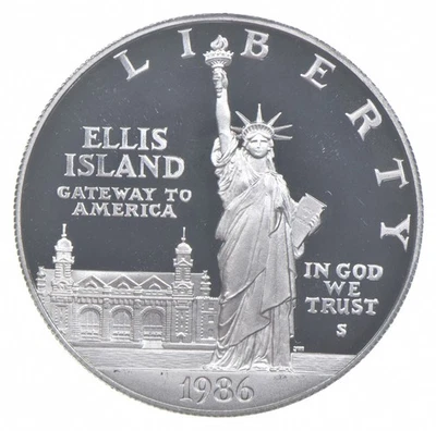1986-S Proof Statue of Liberty Commemorative Silver Dollar $1 *7891 - Image 1 of 3