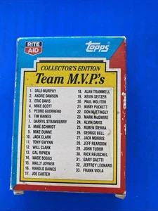 1988 Topps Rite Aid Collectors Edition Glossy 33 Card Team MVP Box Set - Bild 1 von 2