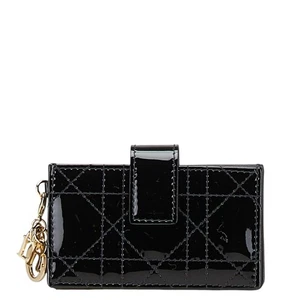 Dior Lady Dior Canage Card Case Women 【Used】 - Picture 1 of 11